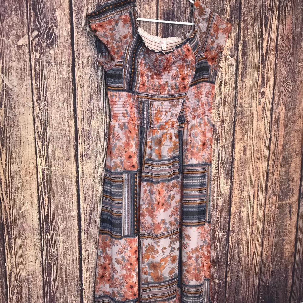 Women's Patterned Chiffon XL Dress Xhilaration